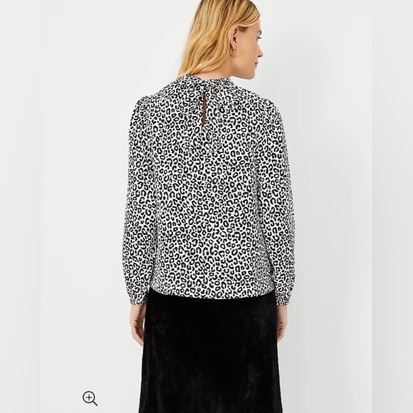 🔆4/$25 Ann Taylor Animal Print Tie-Back Top NWT! - Picture 4 of 12